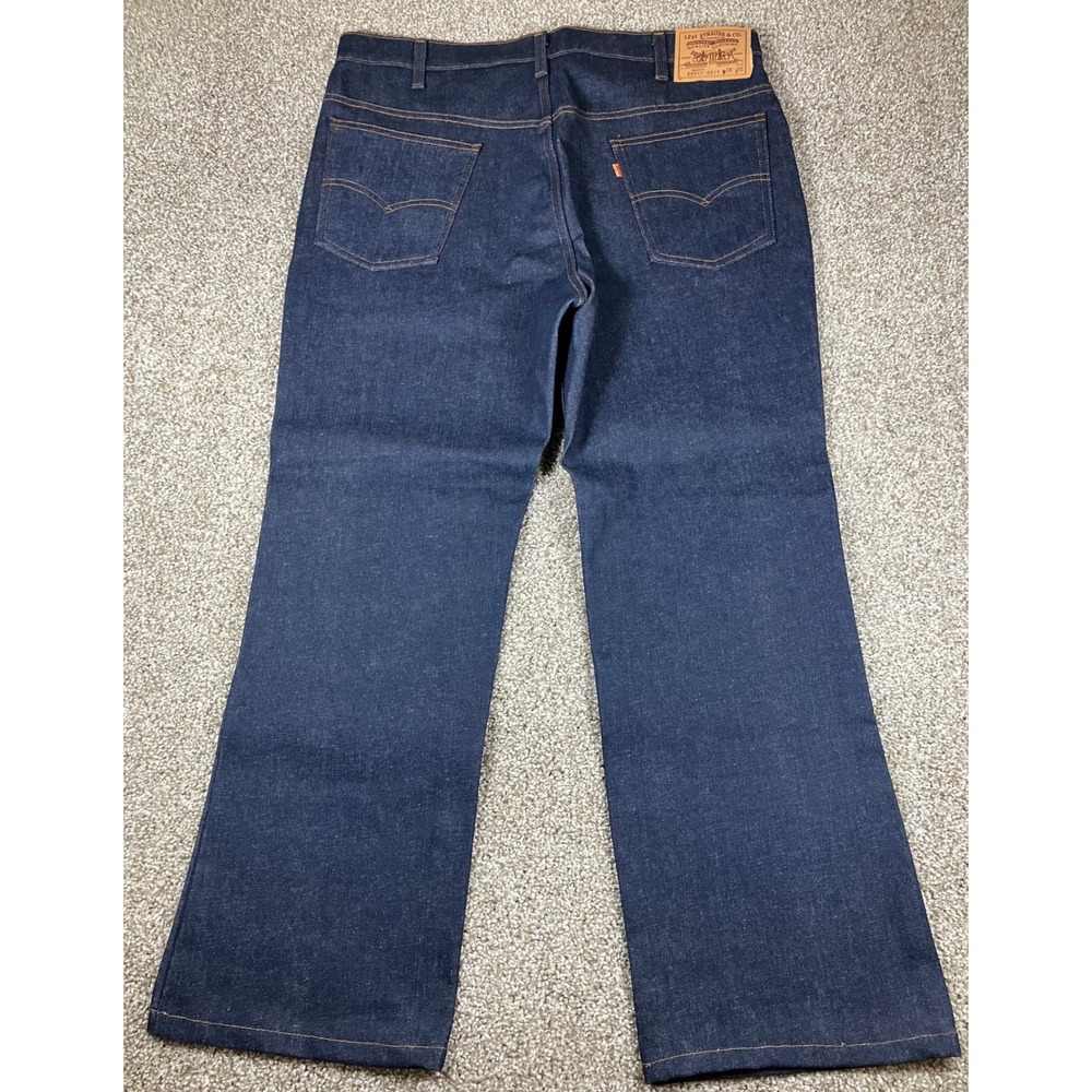 Vintage Levis 517 Orange Tab Bootcut Jeans Mens 38x30 Indigo Made in USA 20517